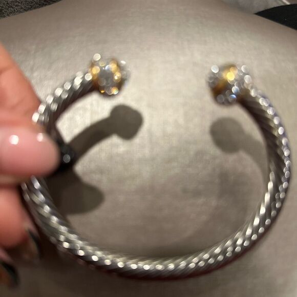 TWO Toned Cuff Bracelet - Picture 4 of 5